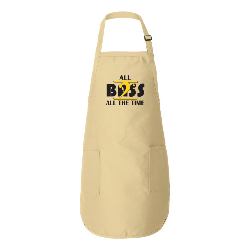 ALL BASS ALL THE TIME Full-Length Apron with Pockets - Lathon Bass Wear