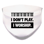 I WORSHIP = PIANO Face Mask