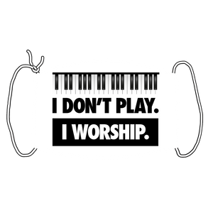 I WORSHIP = PIANO Face Mask