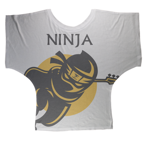 Kerry Bass Ninja fixed Sublimation Batwing Top - Lathon Bass Wear