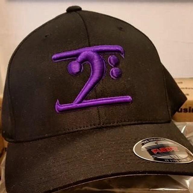 BLACK LOGO CAP - PURPLE LOGO - Lathon Bass Wear