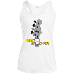 BASS YOUR LIFE ON CHRIST Ladies' Racerback Moisture Wicking Tank - Lathon Bass Wear