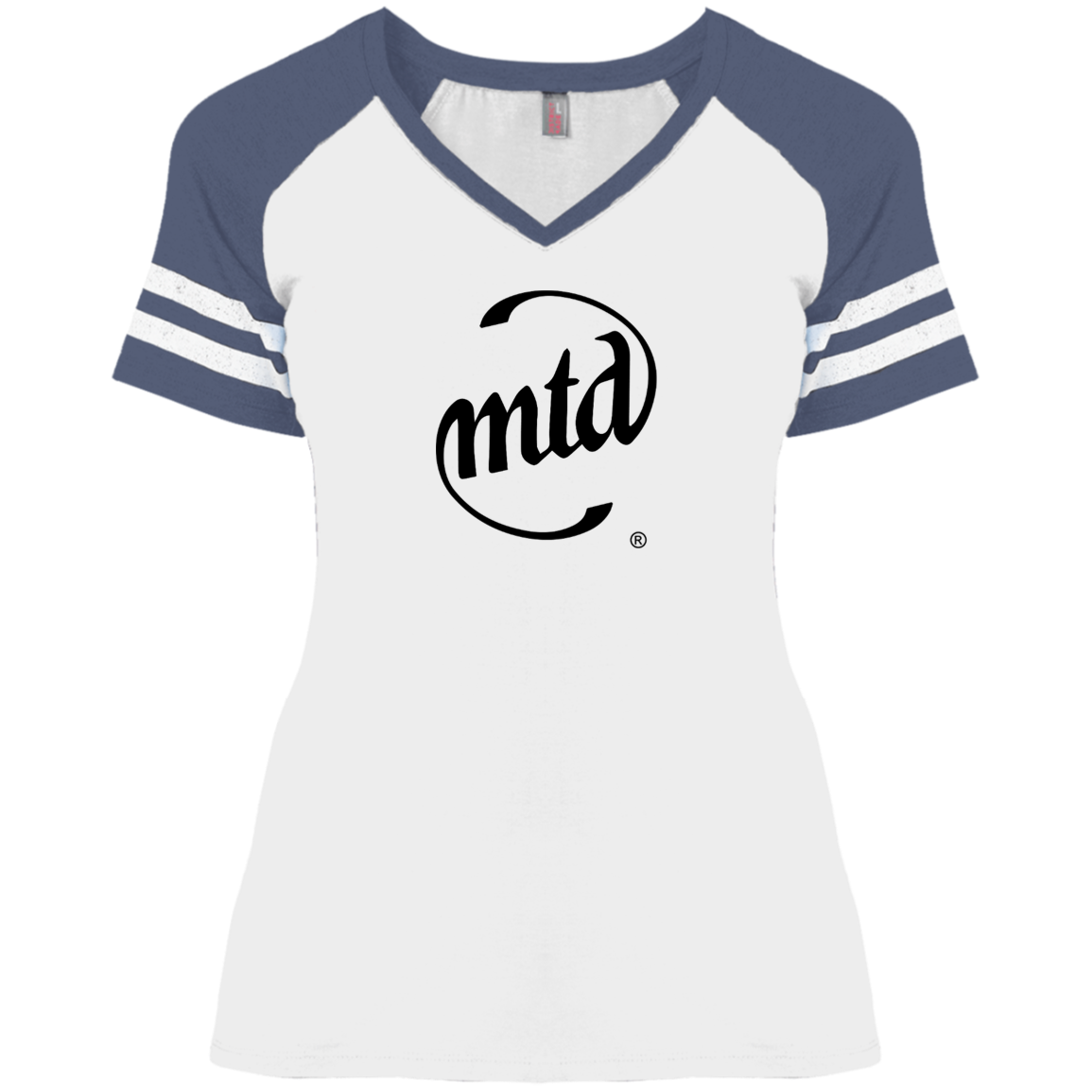 MTD BLACK LOGO Ladies' Game V-Neck T-Shirt