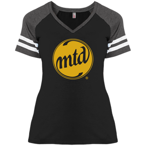 MTD GOLD LOGO Ladies' Game V-Neck T-Shirt