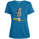 BASS YOUR LIFE ON CHRIST Ladies' Heather Dri-Fit Moisture-Wicking T-Shirt - Lathon Bass Wear