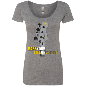 BASS YOUR LIFE ON CHRIST Ladies' Triblend Scoop - Lathon Bass Wear