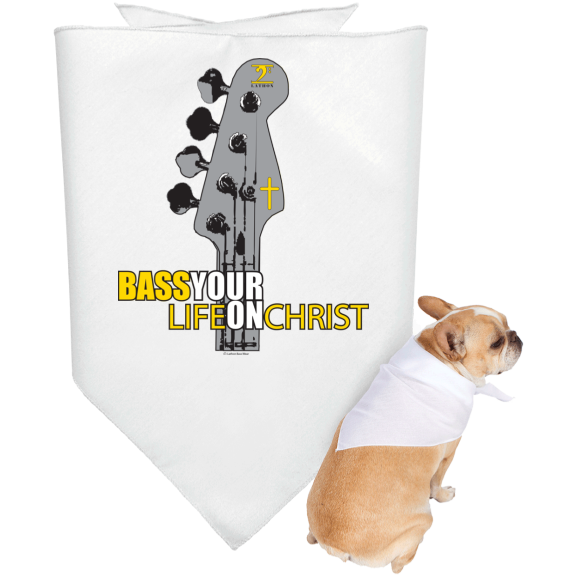 BASS YOUR LIFE ON CHRIST  Doggie Bandana - Lathon Bass Wear