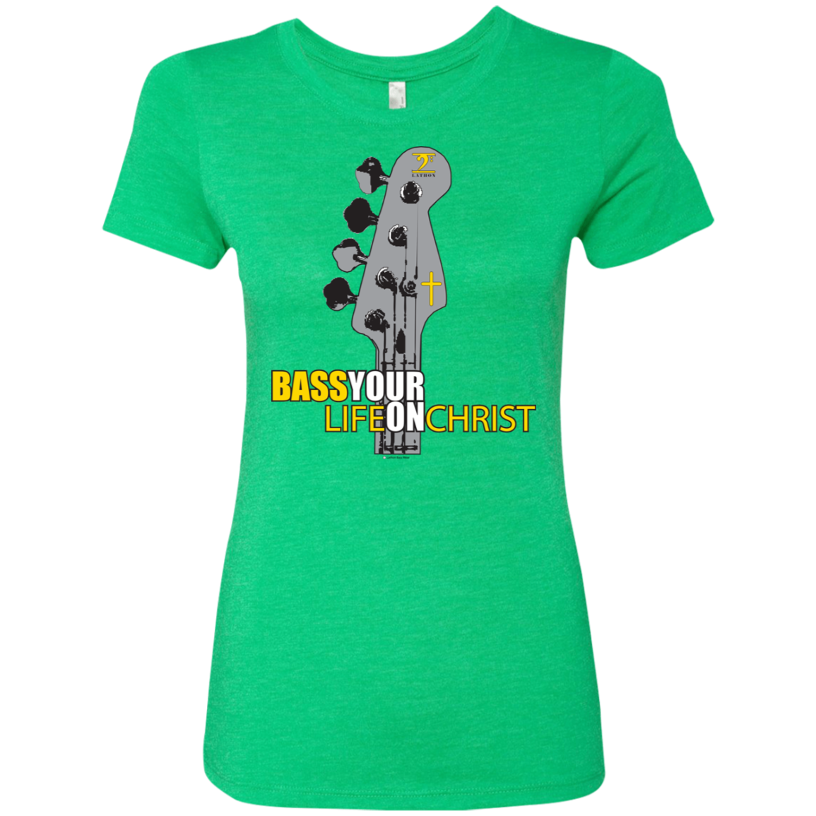 BASS YOUR LIFE ON CHRIST  Ladies' Triblend T-Shirt - Lathon Bass Wear