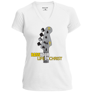 BASS YOUR LIFE ON CHRIST Ladies' Performance T-Shirt - Lathon Bass Wear