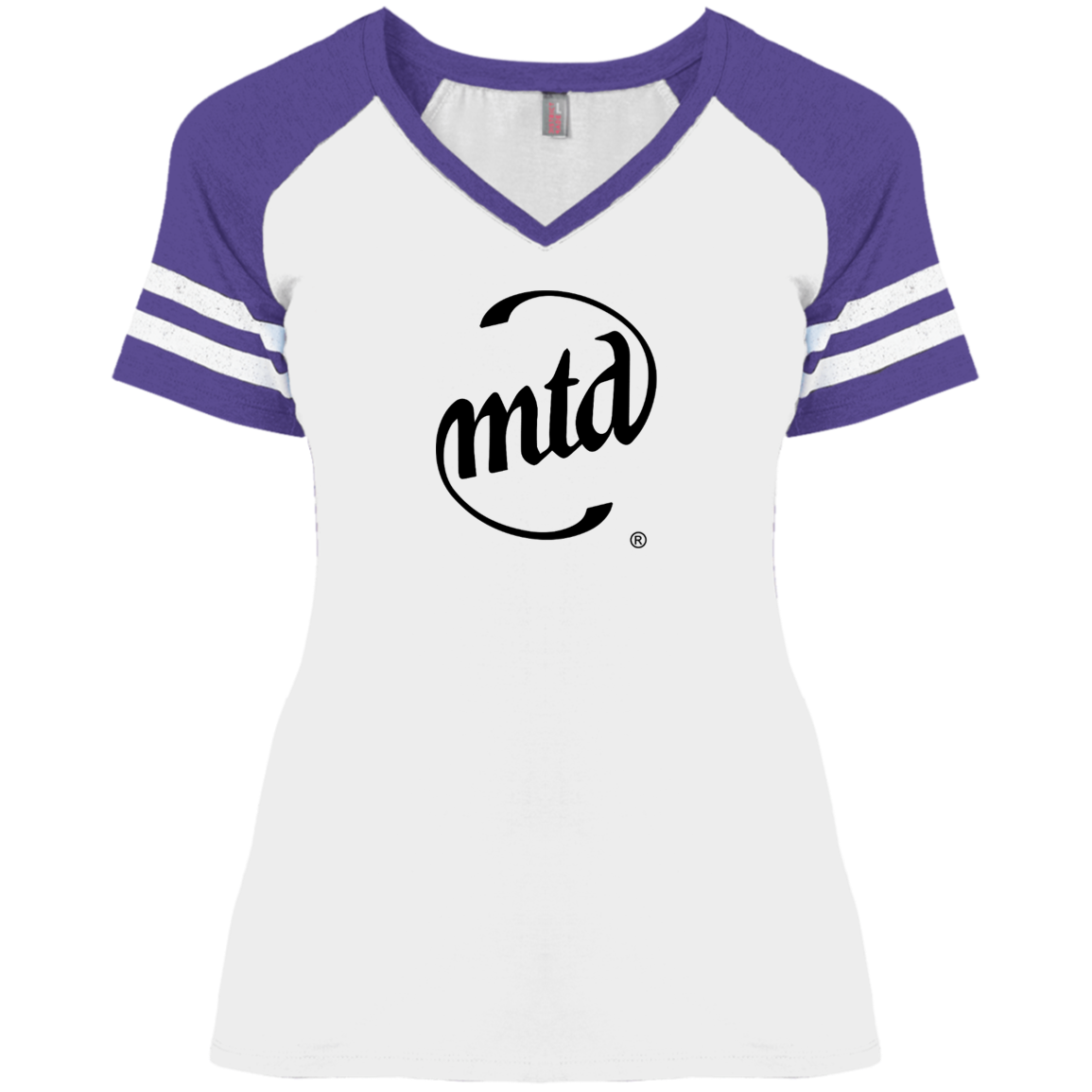 MTD BLACK LOGO Ladies' Game V-Neck T-Shirt