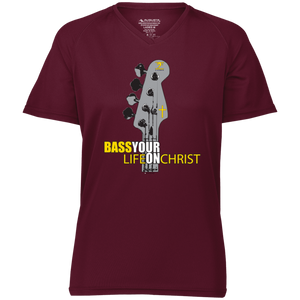 BASS YOUR LIFE ON CHRIST Ladies' Raglan Sleeve Wicking T-Shirt - Lathon Bass Wear