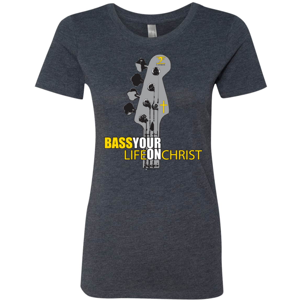 BASS YOUR LIFE ON CHRIST  Ladies' Triblend T-Shirt - Lathon Bass Wear