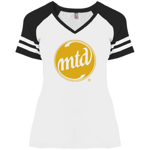 MTD GOLD LOGO Ladies' Game V-Neck T-Shirt