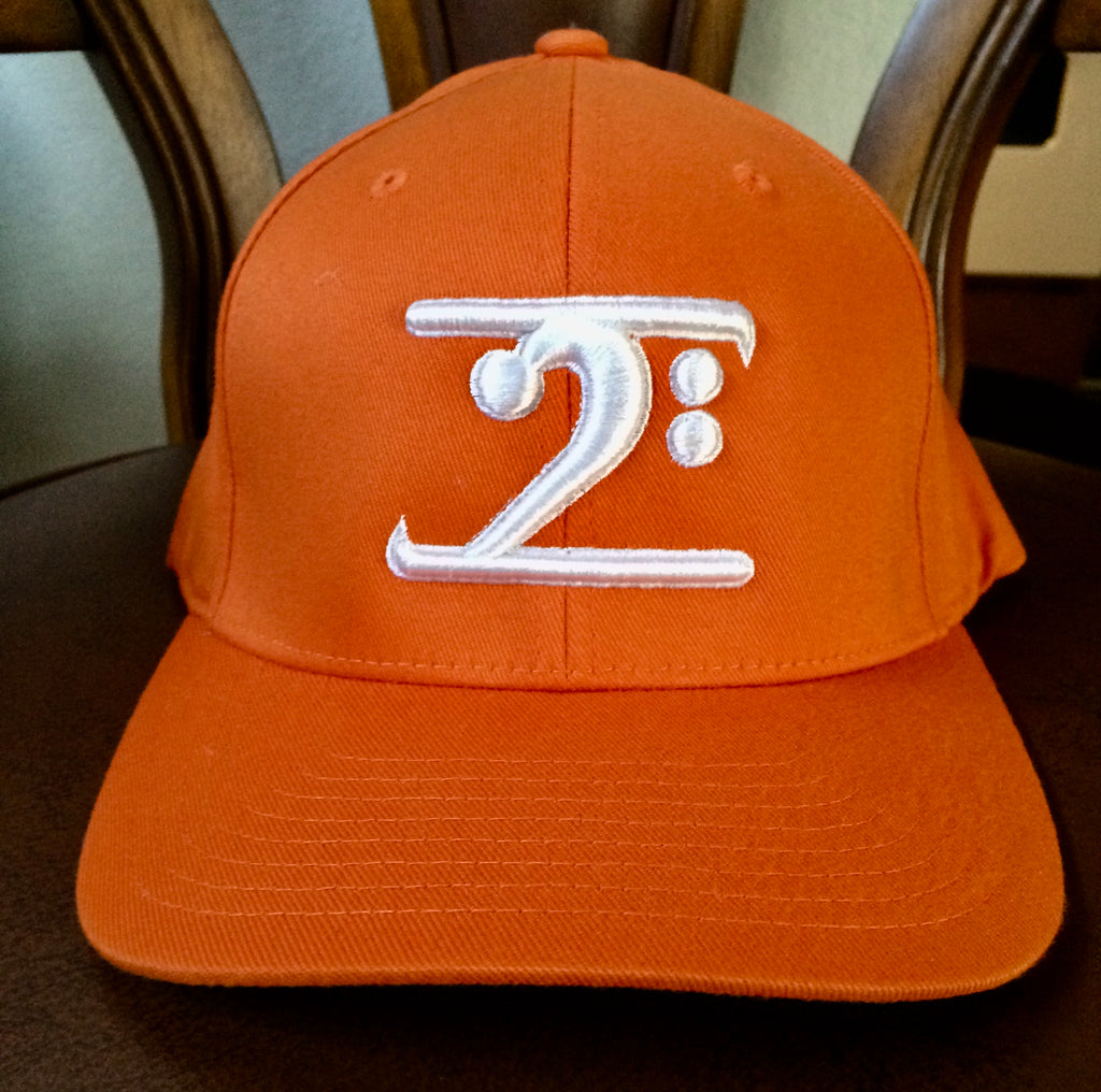 POPE'S ORANGE FUNK LOGO CAP - WHITE LOGO - Lathon Bass Wear