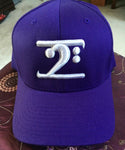 PURPLE LOGO CAP - WHITE LOGO - Lathon Bass Wear