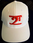 WHITE LOGO CAP - RED LOGO - Lathon Bass Wear