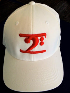WHITE LOGO CAP - RED LOGO - Lathon Bass Wear