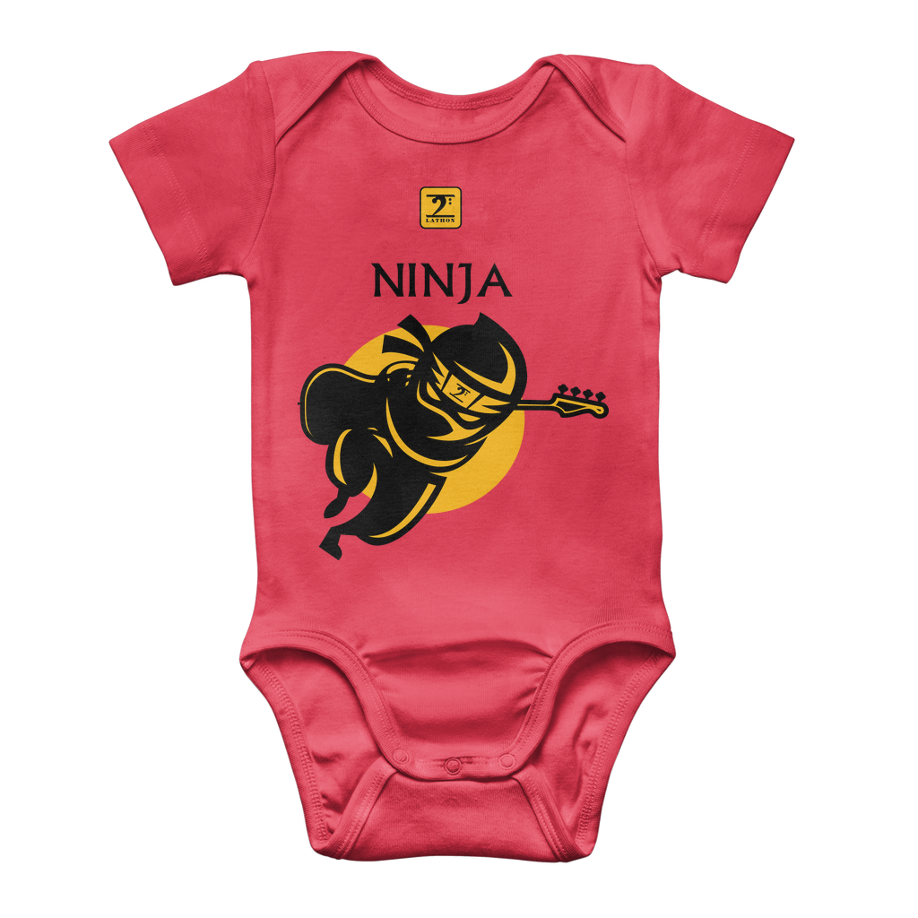 Kerry Bass Ninja fixed Classic Baby Onesie Bodysuit - Lathon Bass Wear