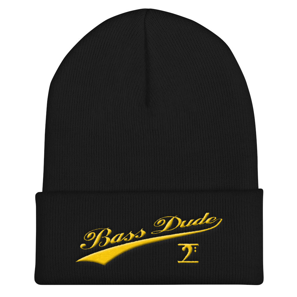 Bass Dude with Tail Cuffed Beanie - Lathon Bass Wear