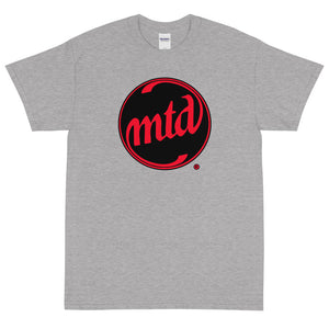 MTD BLACK & RED FILLED CIRCLE LOGO Short Sleeve T-Shirt