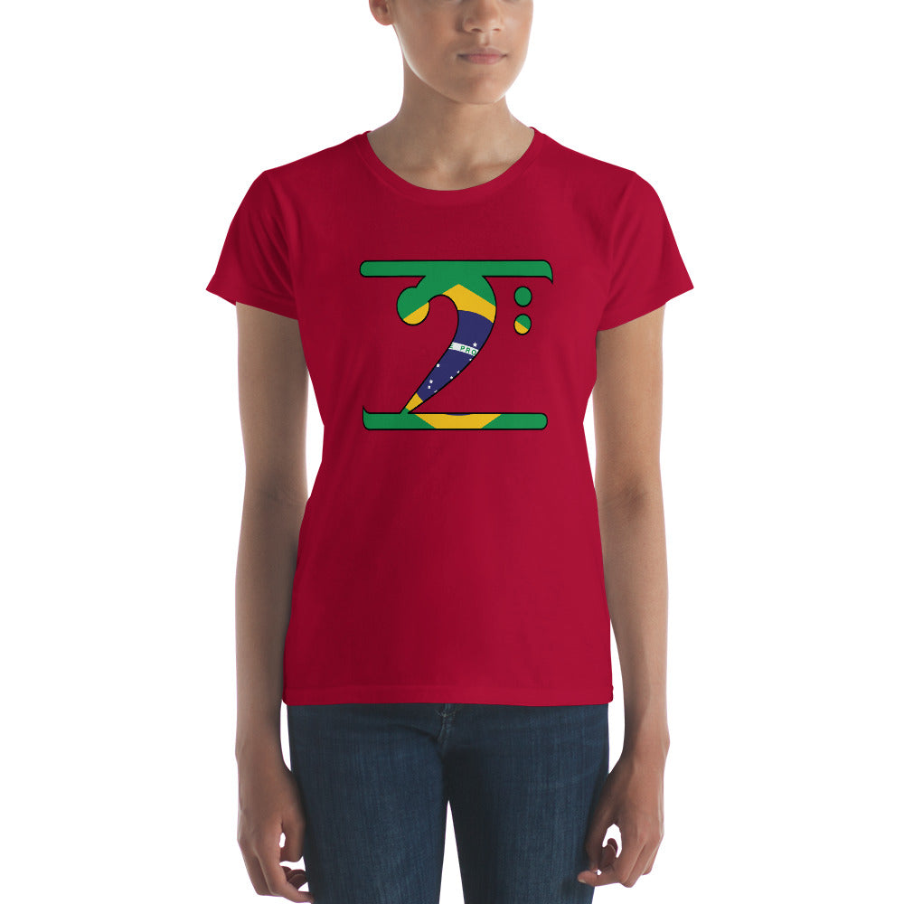 BRAZIL LBW Women's short sleeve t-shirt - Lathon Bass Wear