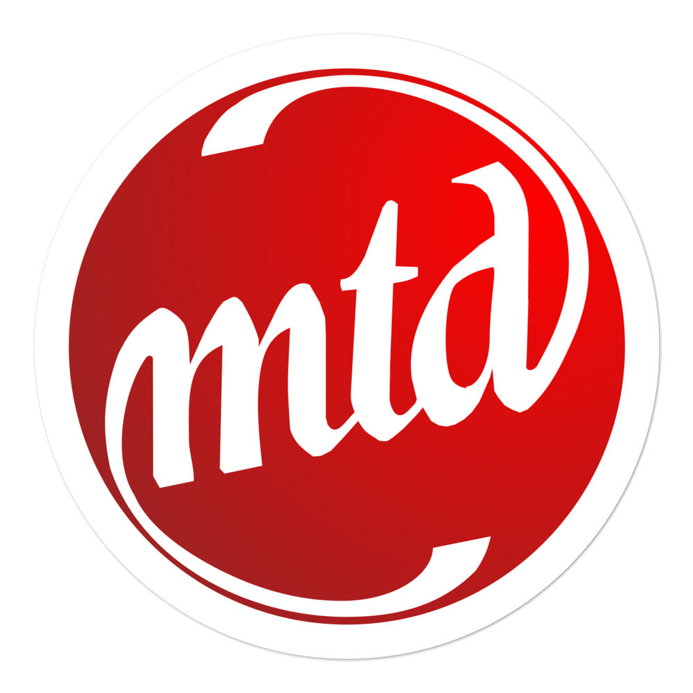 MTD FILLED LOGO Bubble-free stickers