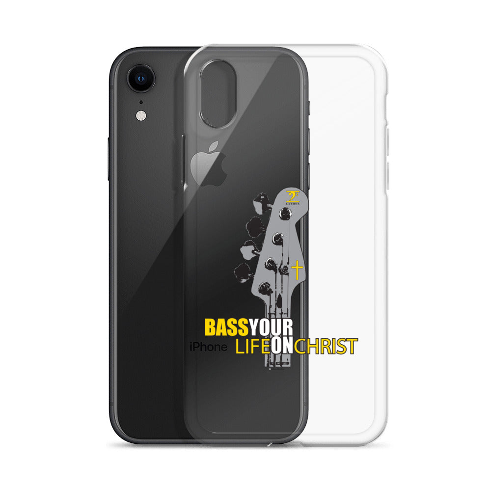 BASS YOUR LIFE ON CHRIST iPhone Case - Lathon Bass Wear