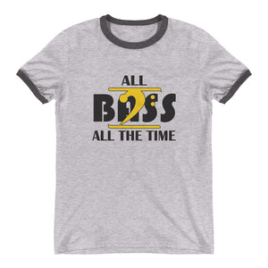 ALL BASS ALL THE TIME Ringer T-Shirt - Lathon Bass Wear