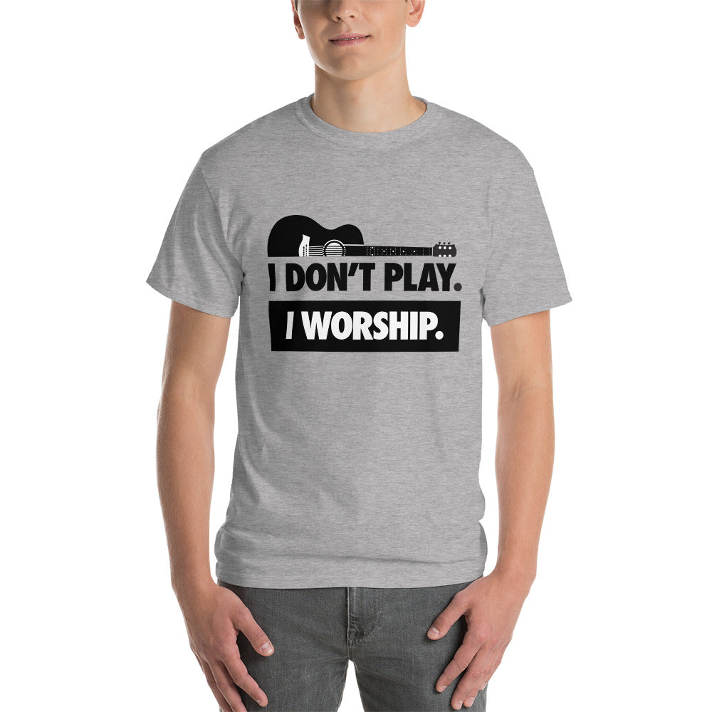 I WORSHIP = GUITAR Short Sleeve T-Shirt