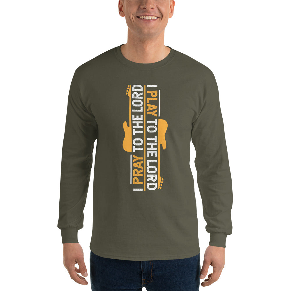 I PLAY TO THE LORD - GOLD Long Sleeve T-Shirt - Lathon Bass Wear
