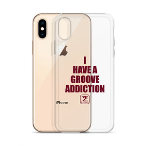 I HAVE A GROOVE ADDICTION - MAROON iPhone Case - Lathon Bass Wear