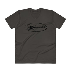 BLESSED V-Neck T-Shirt - Lathon Bass Wear