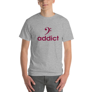 BASS ADDICT - MAROON Short-Sleeve T-Shirt - Lathon Bass Wear