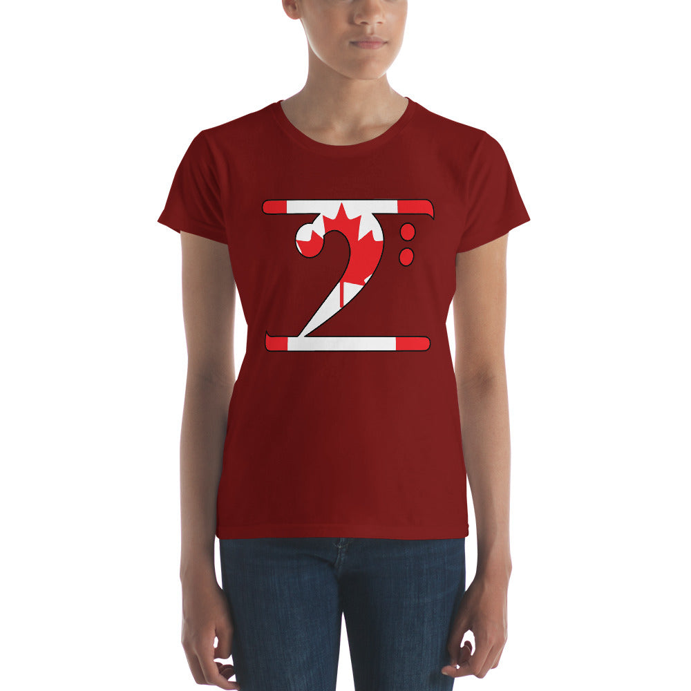 CANADA LBW Women's short sleeve t-shirt - Lathon Bass Wear