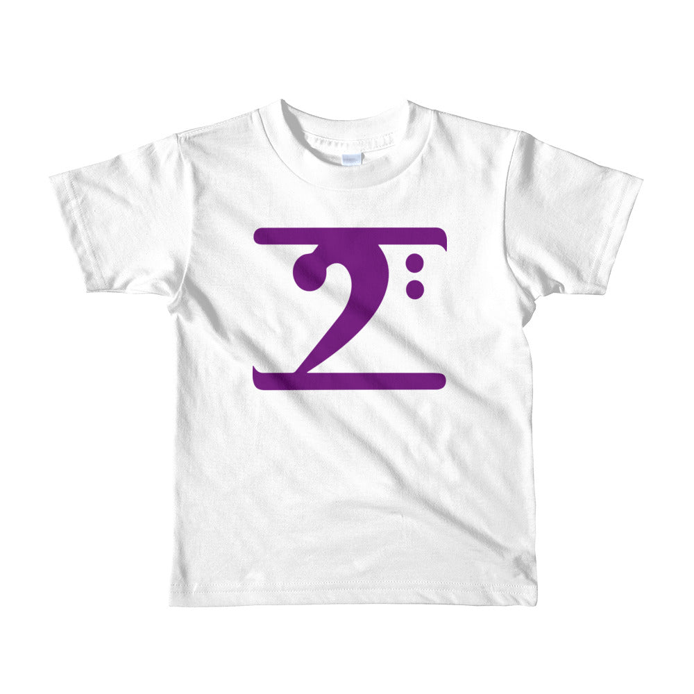 PURPLE LOGO Short sleeve kids t-shirt - Lathon Bass Wear