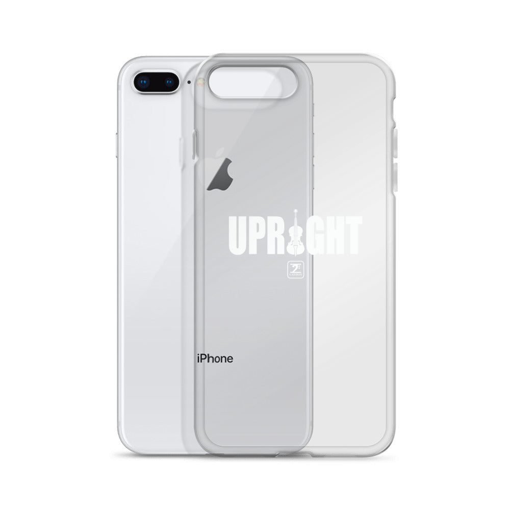 UPRIGHT - WHITE iPhone Case - Lathon Bass Wear