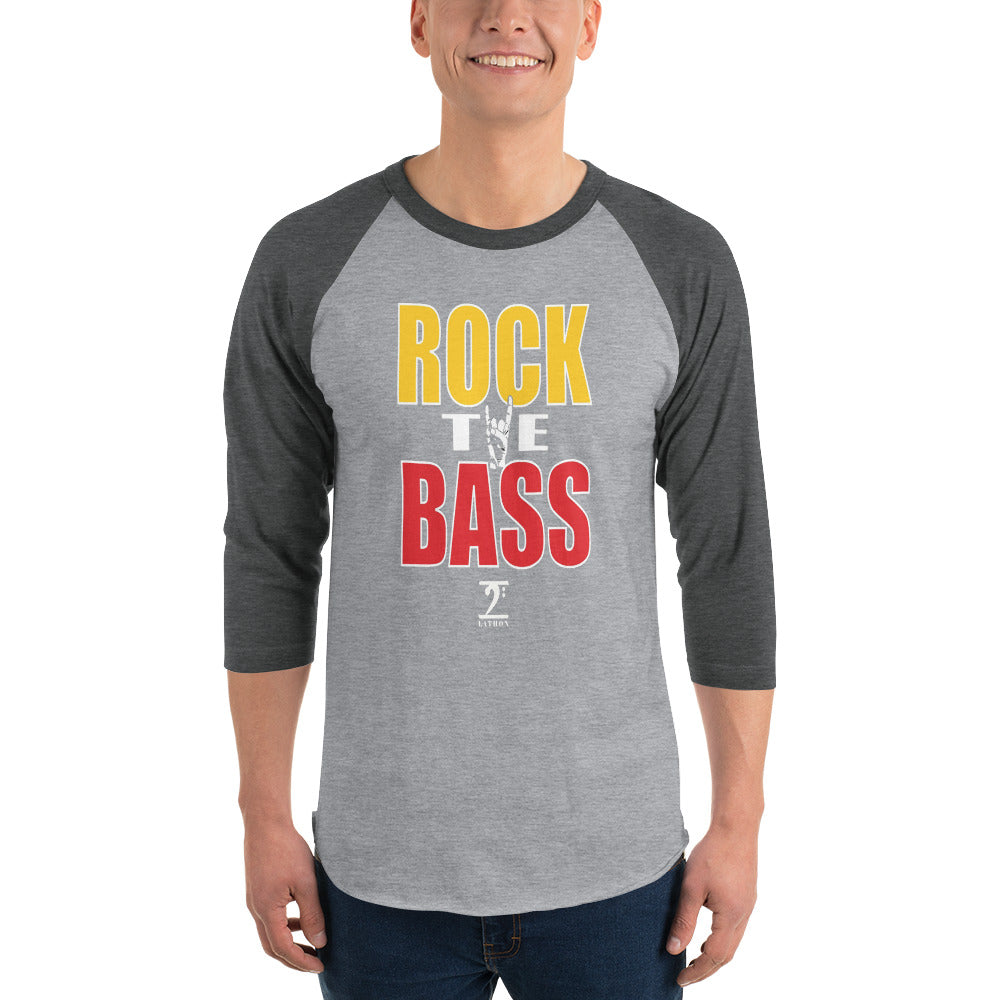 ROCK THE BASS 3/4 sleeve raglan shirt - Lathon Bass Wear