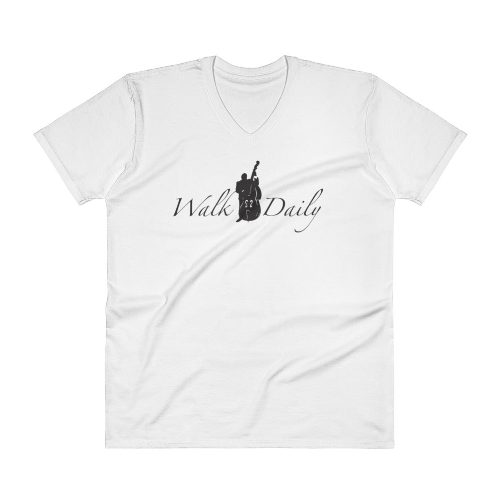 WALK DAILY V-Neck T-Shirt - Lathon Bass Wear