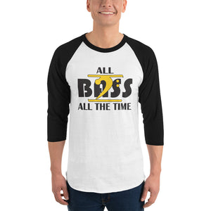 ALL BASS ALL THE TIME 3/4 sleeve raglan shirt - Lathon Bass Wear