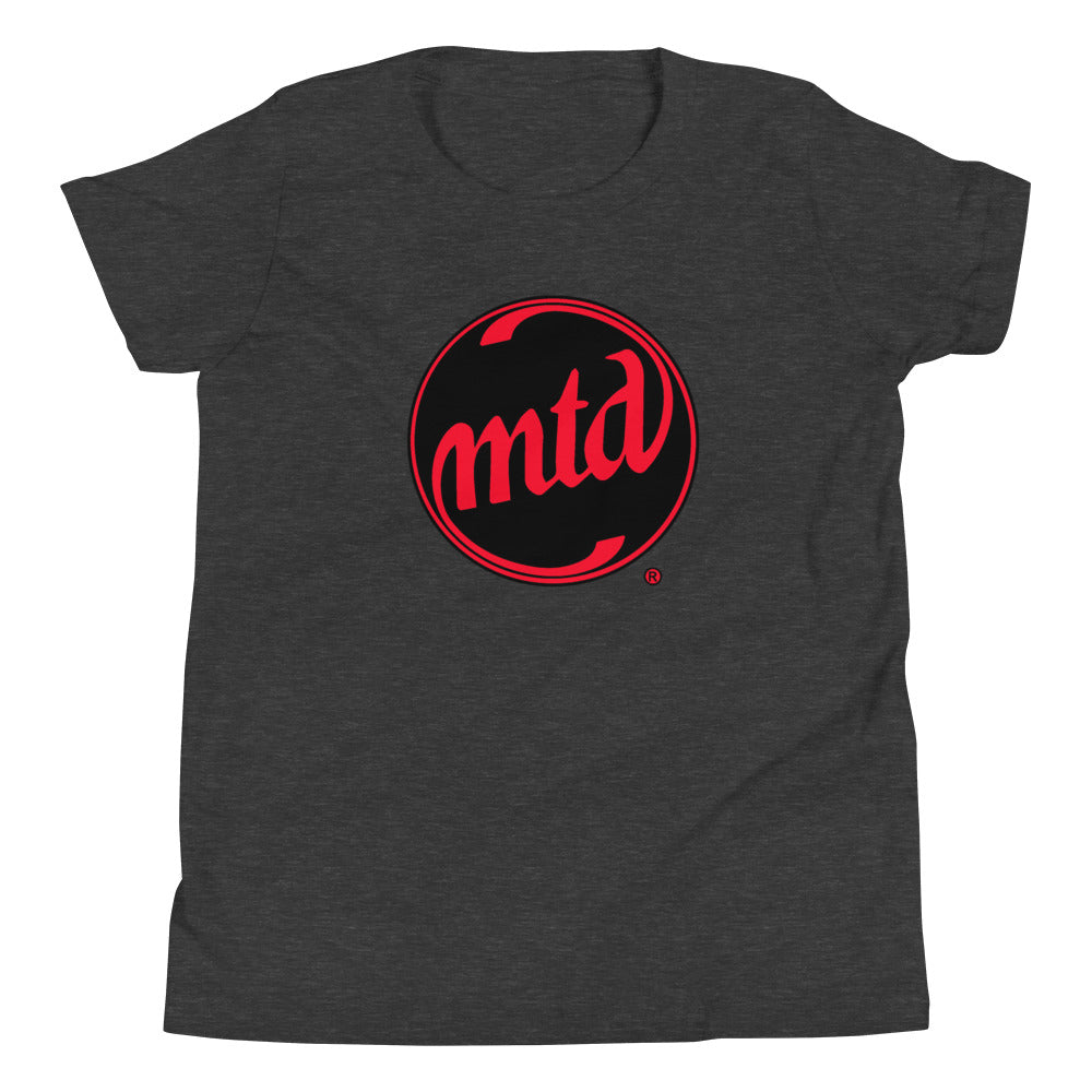 MTD RED & BLACK FILLED LOGO Youth Short Sleeve T-Shirt