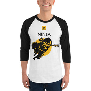 NINJA LATHON STYLE 3/4 sleeve raglan shirt - Lathon Bass Wear