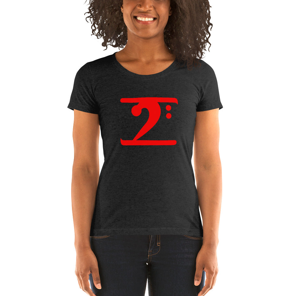 RED LOGO Ladies' short sleeve t-shirt - Lathon Bass Wear