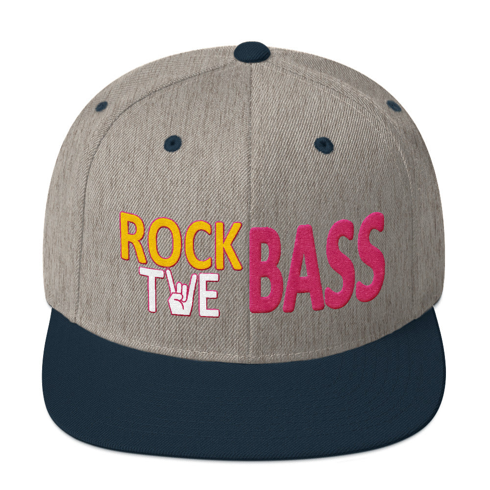 Rock the Bass Pink Snapback Hat - Lathon Bass Wear