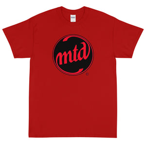 MTD BLACK & RED FILLED CIRCLE LOGO Short Sleeve T-Shirt