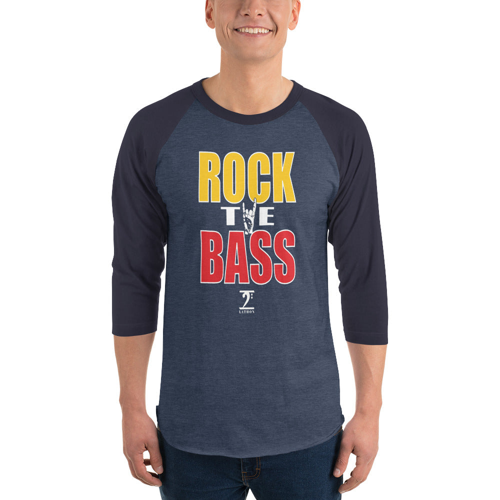 ROCK THE BASS 3/4 sleeve raglan shirt - Lathon Bass Wear