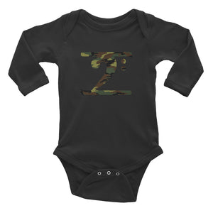 CAMO LOGO Infant Long Sleeve Bodysuit - Lathon Bass Wear