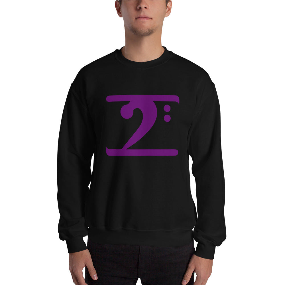 PURPLE LOGO Sweatshirt - Lathon Bass Wear