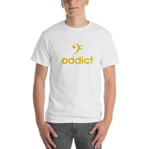 BASS ADDICT - GOLD Short-Sleeve T-Shirt - Lathon Bass Wear