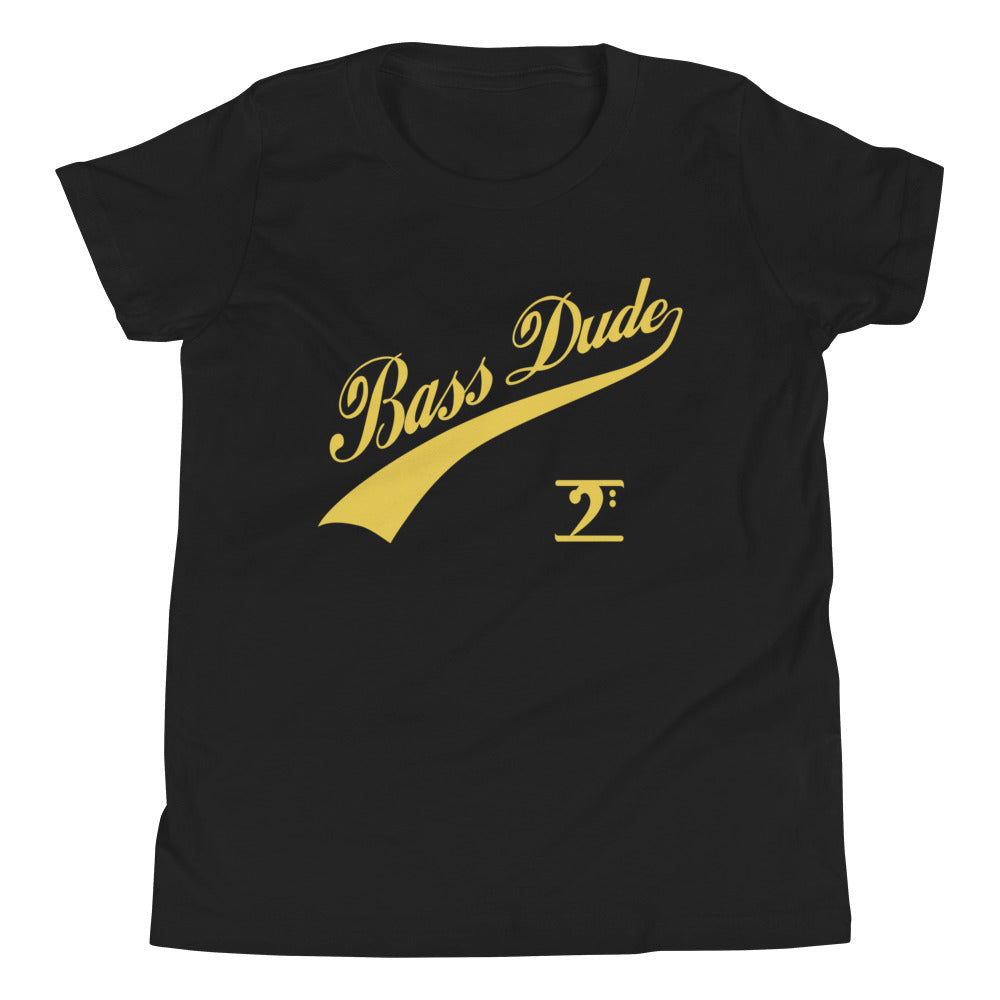 BASS DUDE w/TAIL Youth Short Sleeve T-Shirt - Lathon Bass Wear