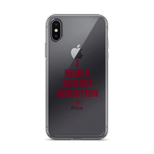I HAVE A GROOVE ADDICTION - MAROON iPhone Case - Lathon Bass Wear